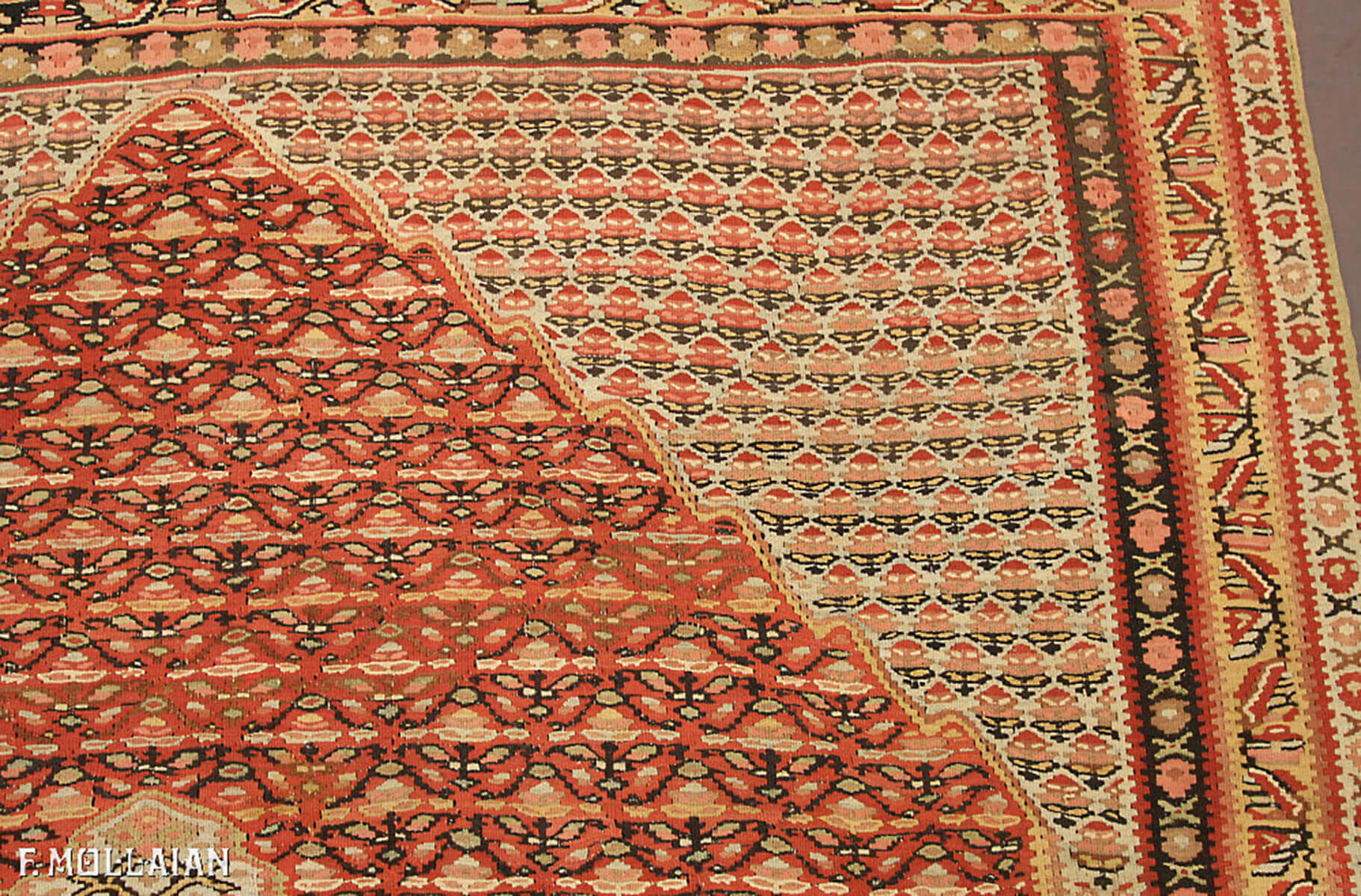 Antigo Persa Kilim Senneh n°:90574776